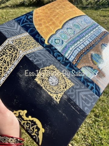 The Two Qibla-Original Hand painting- - Image 2