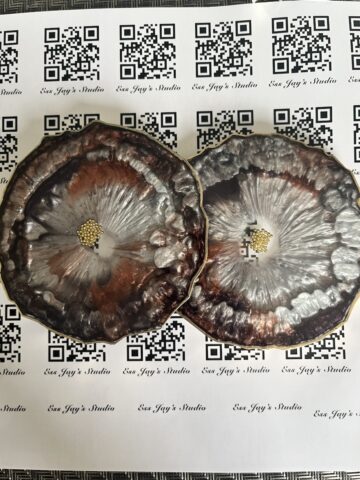 Resin Coasters-Coffee Brown