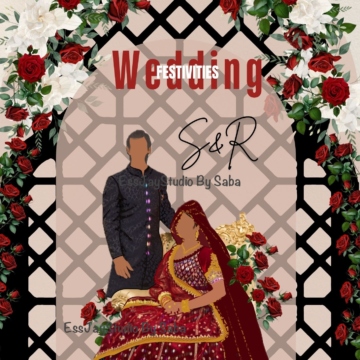 Islamic Wedding invitation-Pakistani wedding card