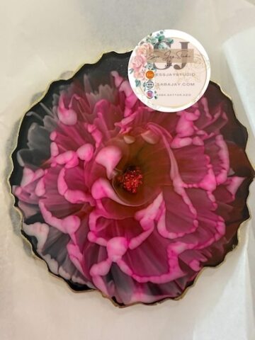 Resin Coasters Rose-Pink - Image 6