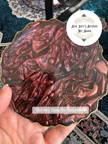 Resin Velvety metallic Coasters - Image 5