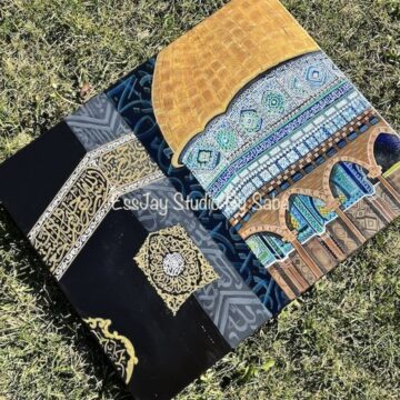 The Two Qibla-Original Hand painting-